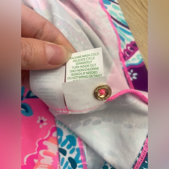 Lilly Pulitzer Small Rayon Stretch Tunic Dress Coastal Resort Preppy - Picture 14 of 16